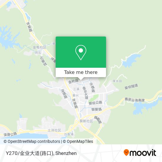 Y270/金业大道(路口) map