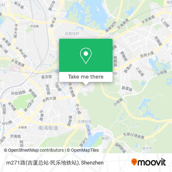 m271路(吉厦总站-民乐地铁站) map