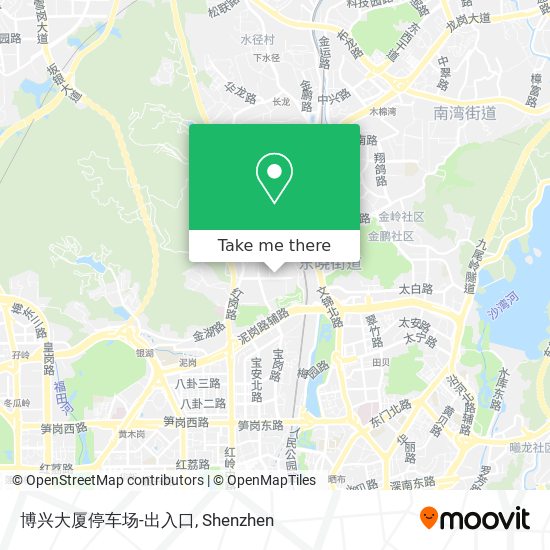 博兴大厦停车场-出入口 map