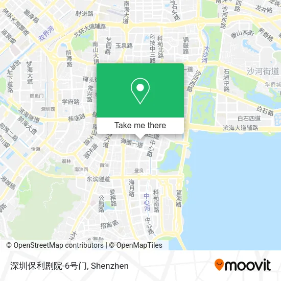 深圳保利剧院-6号门 map