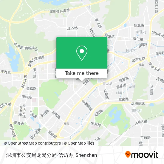 深圳市公安局龙岗分局-信访办 map