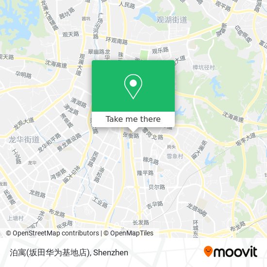 泊寓(坂田华为基地店) map