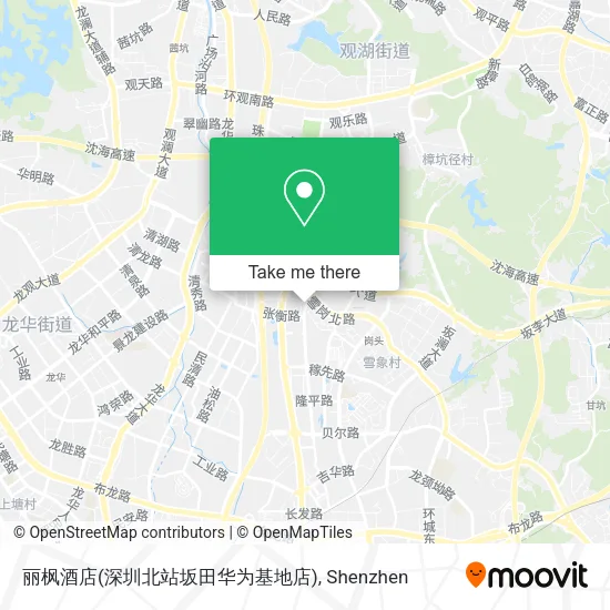 丽枫酒店(深圳北站坂田华为基地店) map
