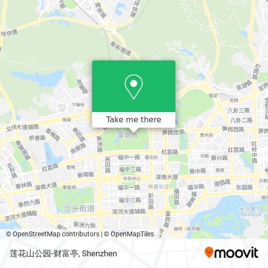 莲花山公园-财富亭 map