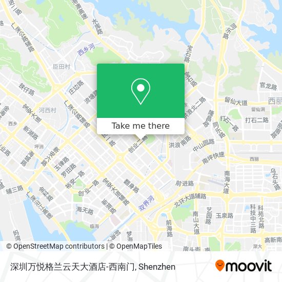 深圳万悦格兰云天大酒店-西南门 map