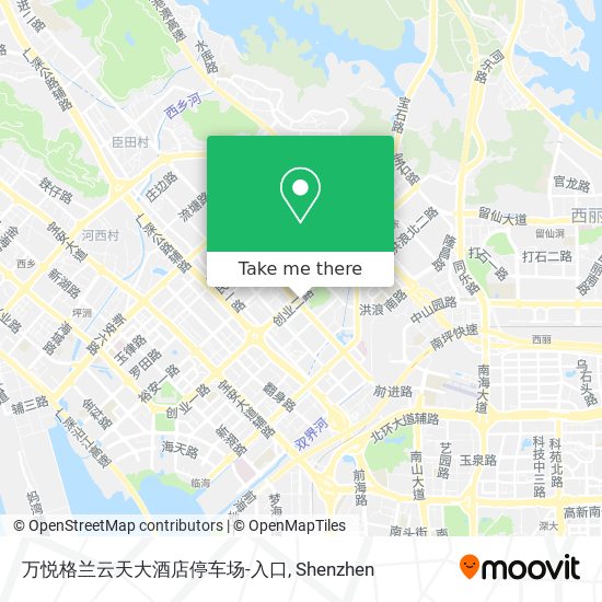 万悦格兰云天大酒店停车场-入口 map