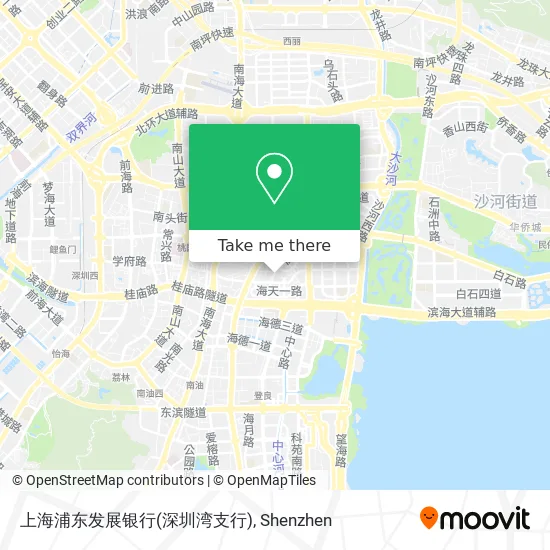 上海浦东发展银行(深圳湾支行) map