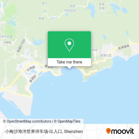 小梅沙海洋世界停车场-出入口 map