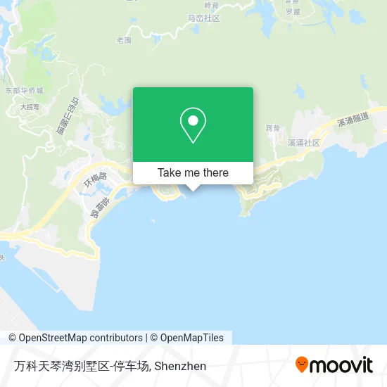 万科天琴湾别墅区-停车场 map