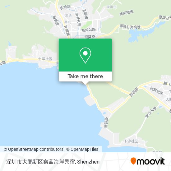 深圳市大鹏新区鑫蓝海岸民宿 map