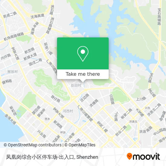凤凰岗综合小区停车场-出入口 map