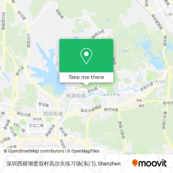 深圳西丽湖度假村高尔夫练习场(东门) map