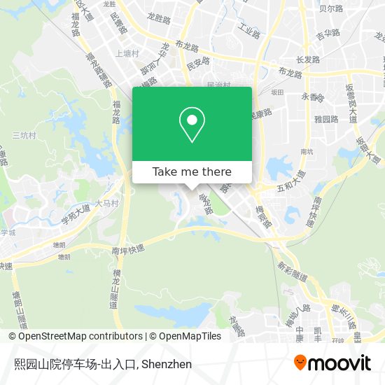 熙园山院停车场-出入口 map