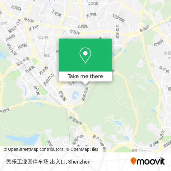 民乐工业园停车场-出入口 map