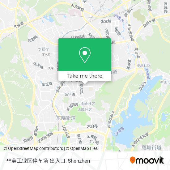 华美工业区停车场-出入口 map