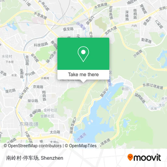 南岭村-停车场 map