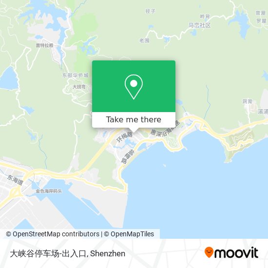 大峡谷停车场-出入口 map