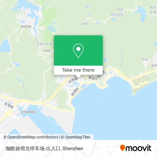 咖酷旅馆北停车场-出入口 map