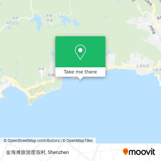 金海滩旅游度假村 map