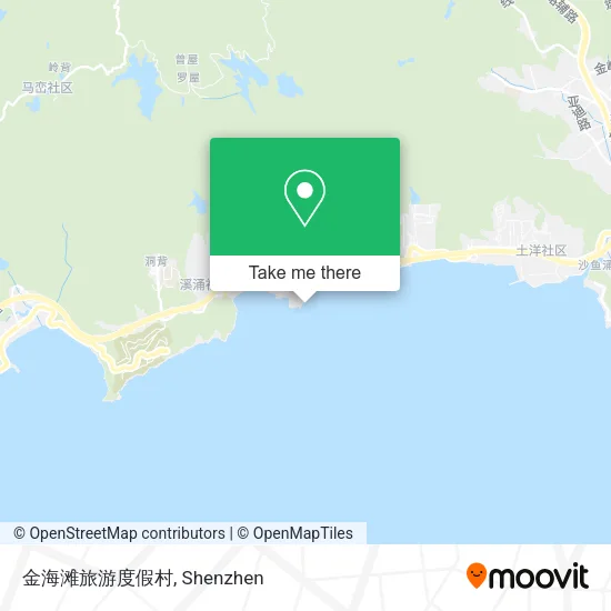 金海滩旅游度假村 map