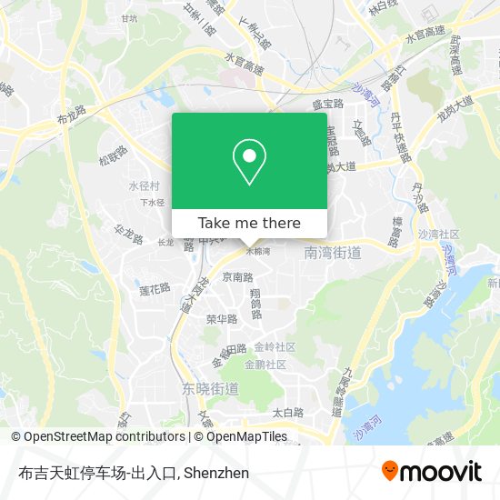 布吉天虹停车场-出入口 map