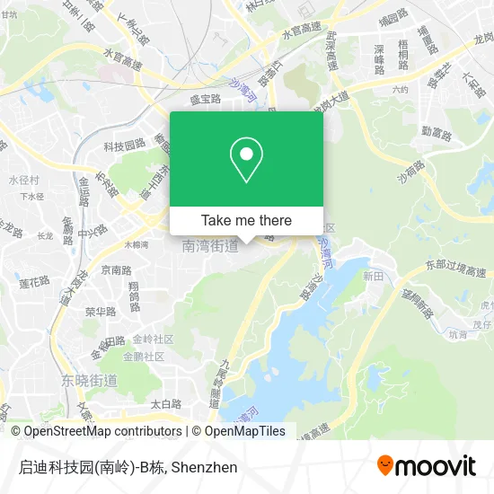 启迪科技园(南岭)-B栋 map