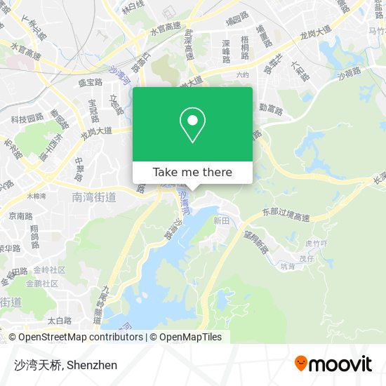 沙湾天桥 map