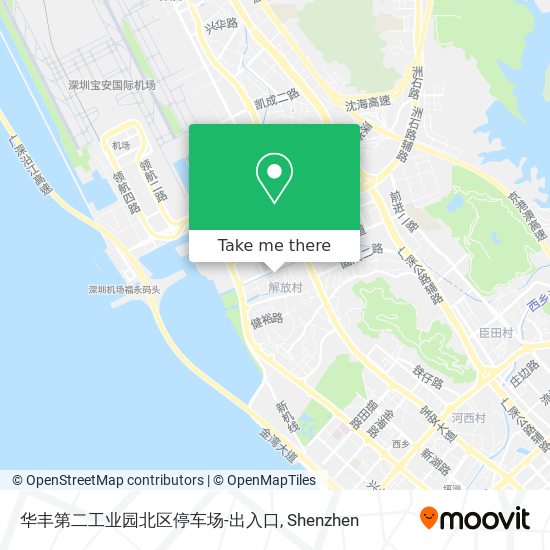 华丰第二工业园北区停车场-出入口 map