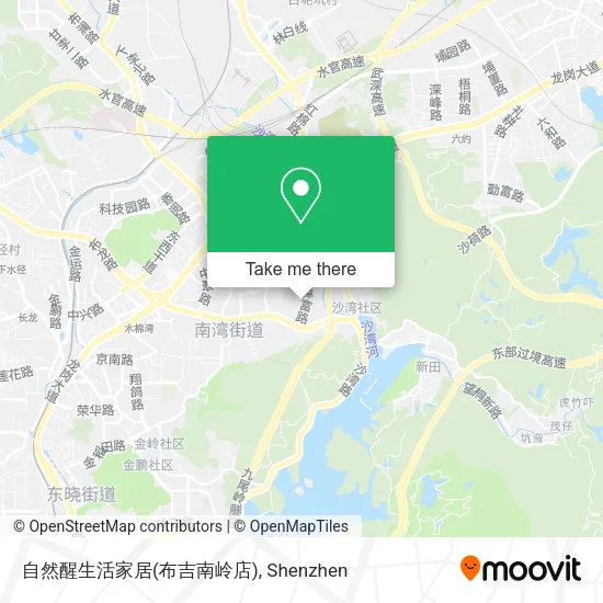 自然醒生活家居(布吉南岭店) map