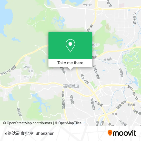 e路达副食批发 map