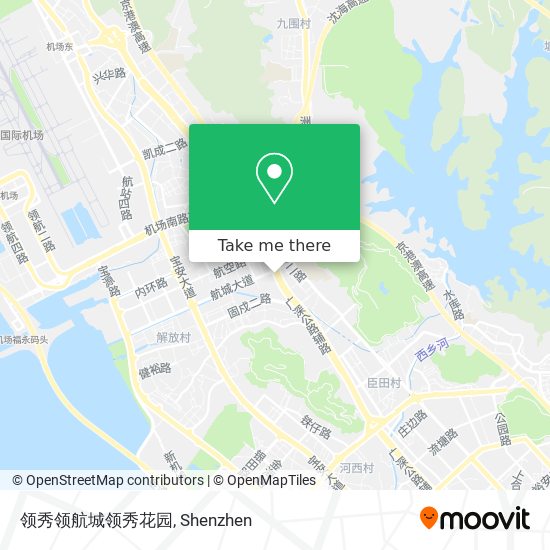 领秀领航城领秀花园 map