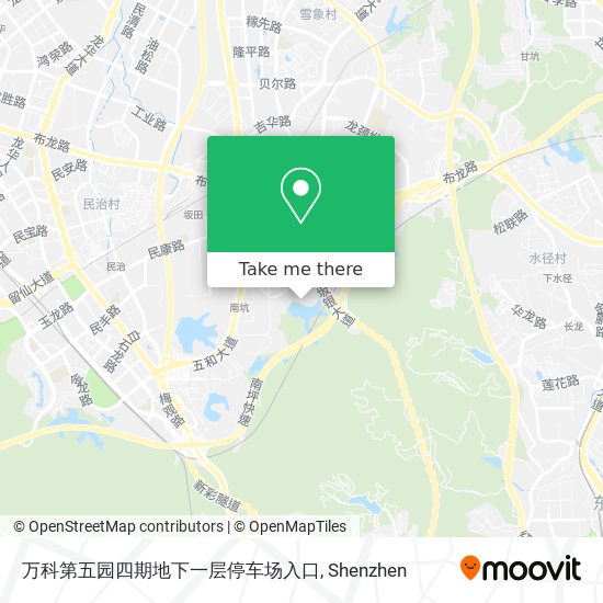 万科第五园四期地下一层停车场入口 map
