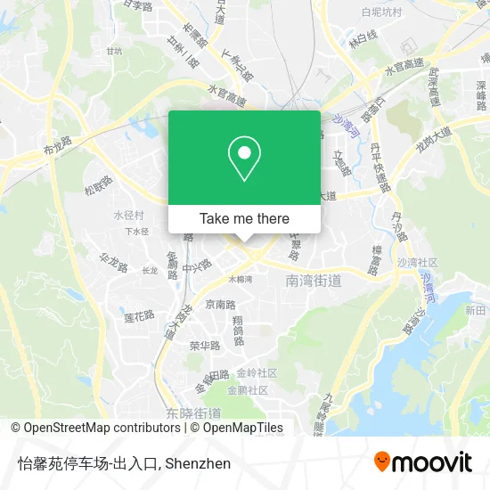 怡馨苑停车场-出入口 map