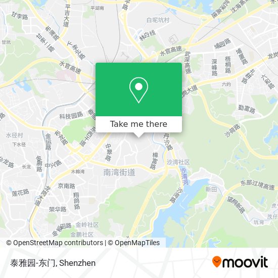泰雅园-东门 map