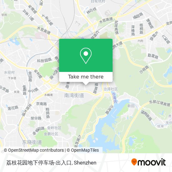 荔枝花园地下停车场-出入口 map