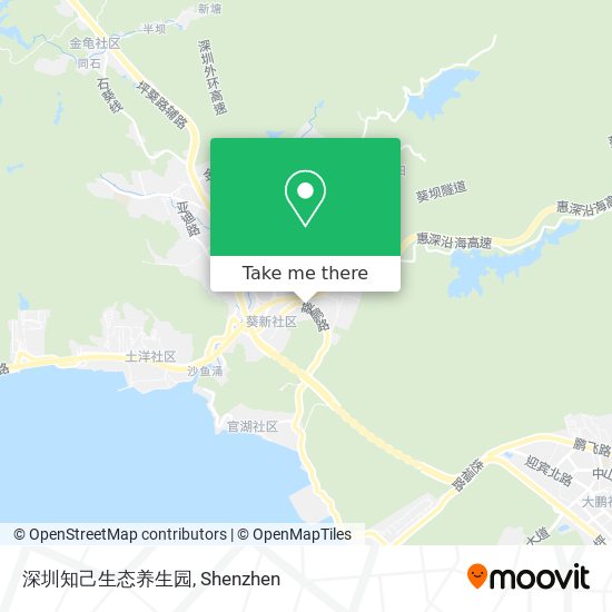 深圳知己生态养生园 map