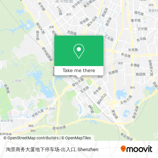 淘景商务大厦地下停车场-出入口 map