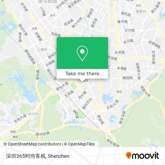 深圳365时尚客栈 map