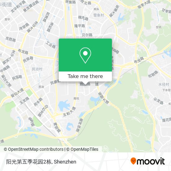 阳光第五季花园2栋 map