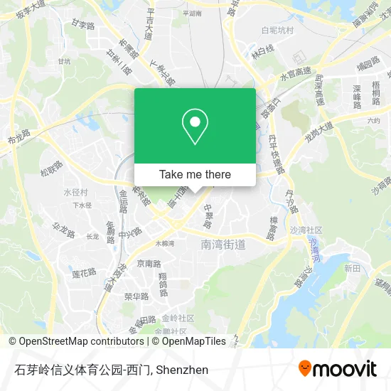 石芽岭信义体育公园-西门 map