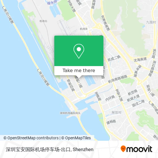 深圳宝安国际机场停车场-出口 map