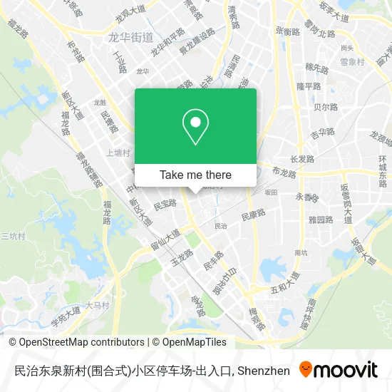 民治东泉新村(围合式)小区停车场-出入口 map