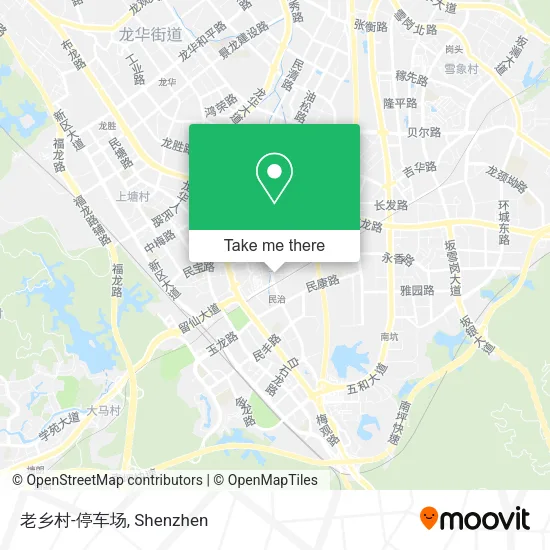 老乡村-停车场 map