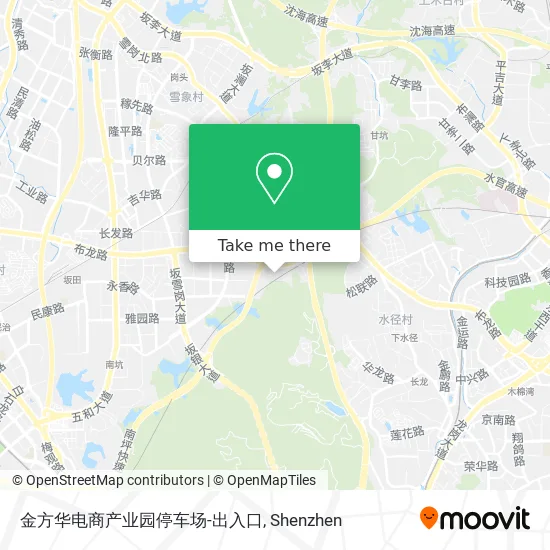 金方华电商产业园停车场-出入口 map