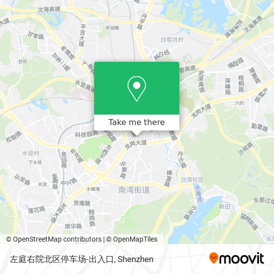 左庭右院北区停车场-出入口 map