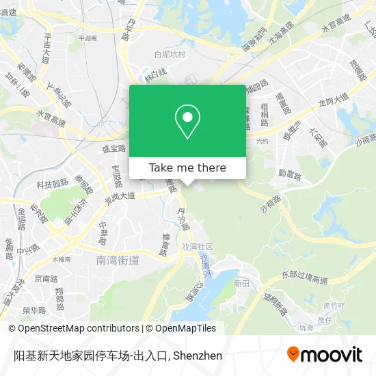 阳基新天地家园停车场-出入口 map