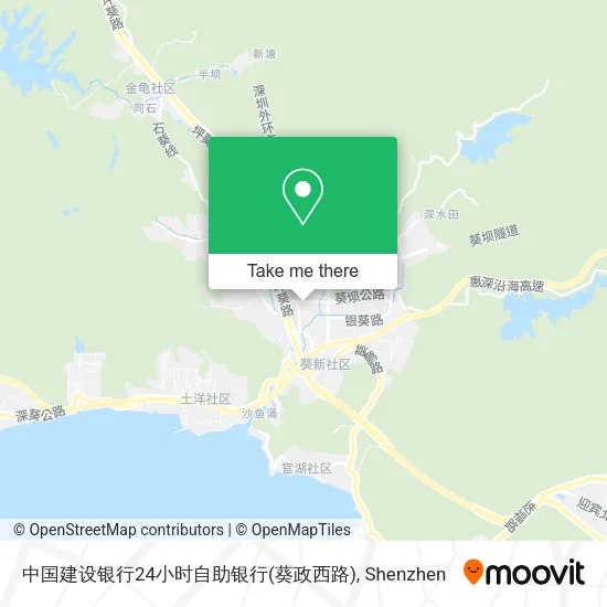 中国建设银行24小时自助银行(葵政西路) map