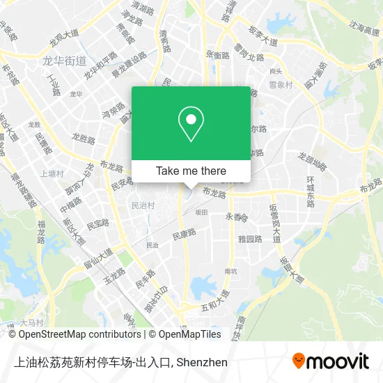 上油松荔苑新村停车场-出入口 map
