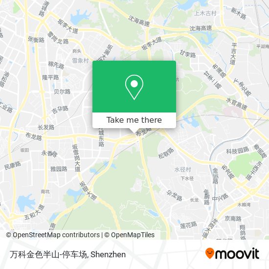 万科金色半山-停车场 map