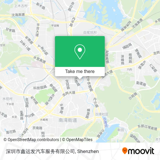 深圳市鑫运发汽车服务有限公司 map